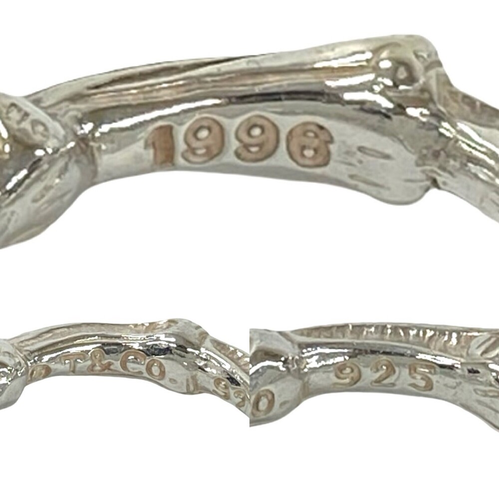 TIFFANY Silver Bamboo Ring - Picture 3 of 6